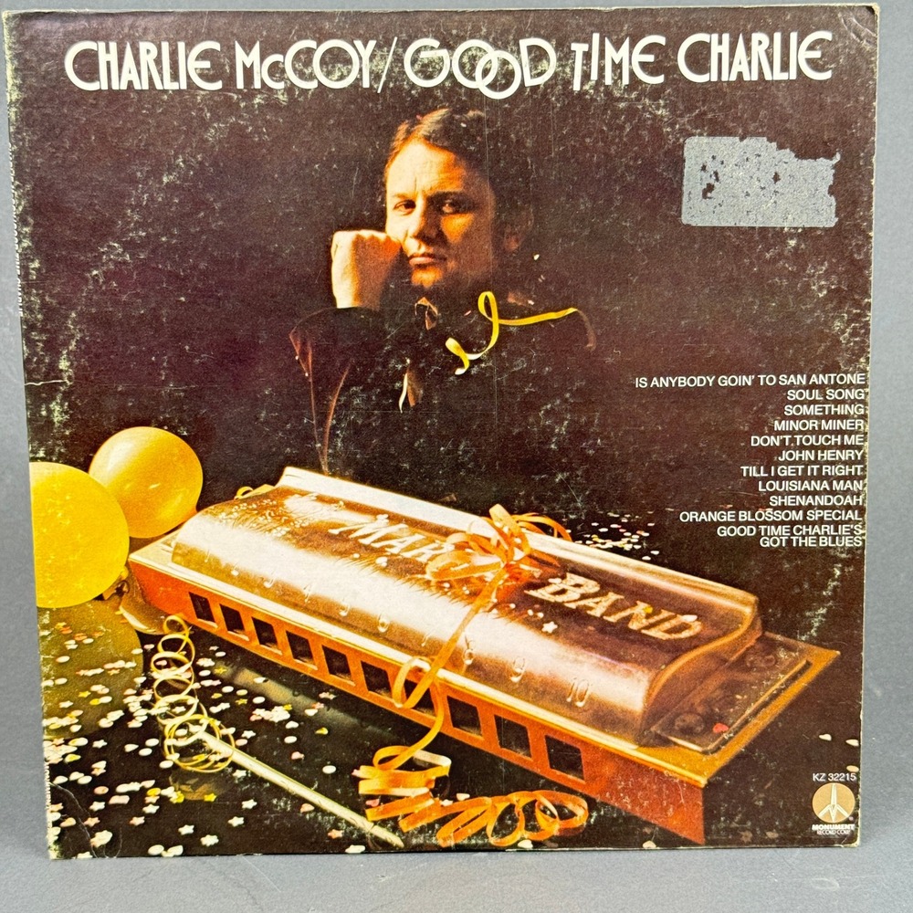 Charlie McCoy Good Time Charlie Vinyl LP Monument KZ 32215 Country 1973 VG